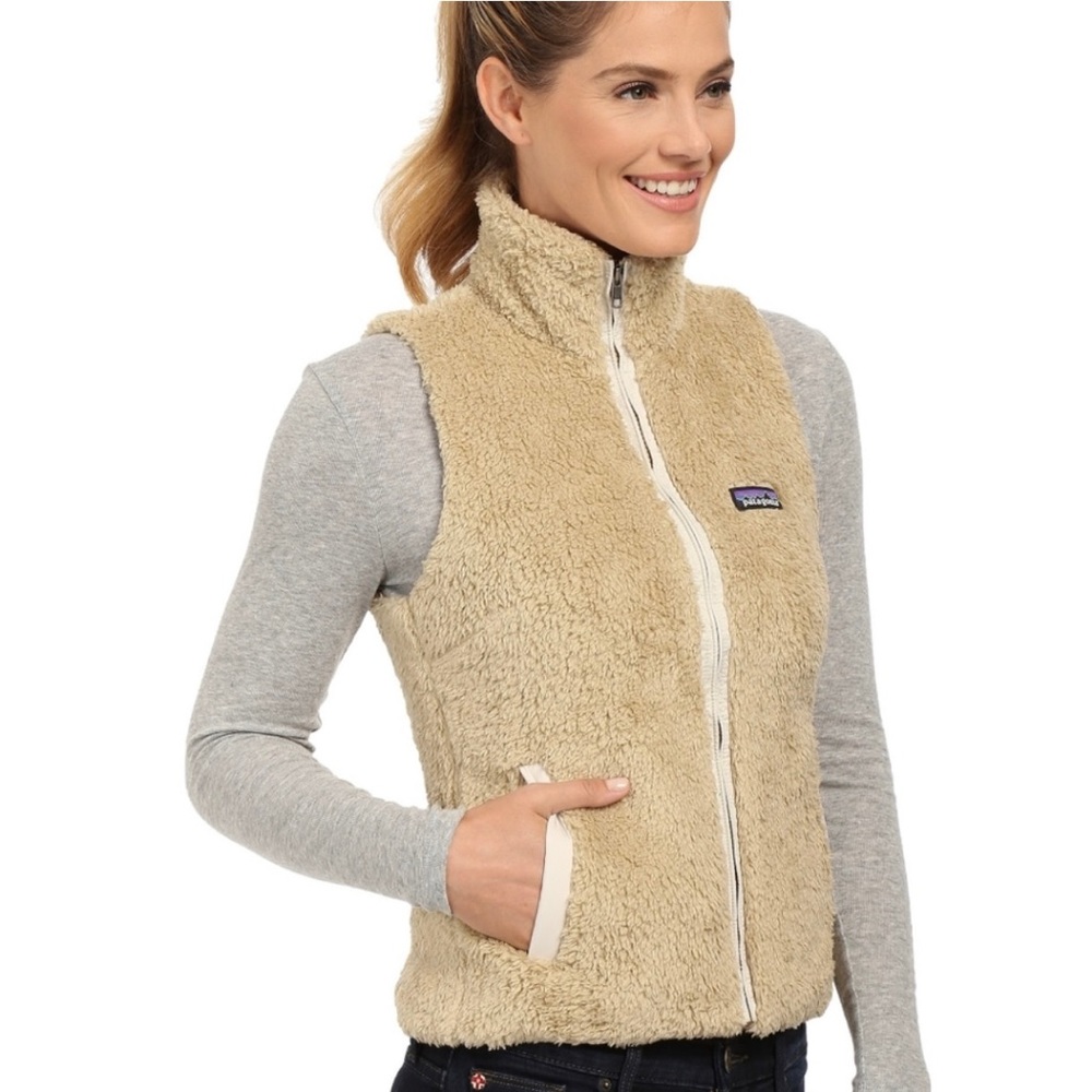 Patagonia Los Gatos Tan Warm Cozy Fleece Vest